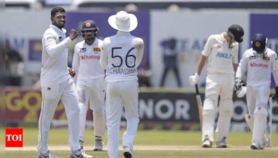 2nd Test, Day 3: Sri Lanka scent series victory as New Zealand 199-5 after follow-on | Cricket News - Times of India