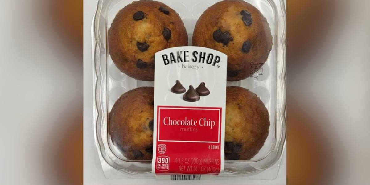 Chocolate chip muffins recalled at Aldi for allergen alert