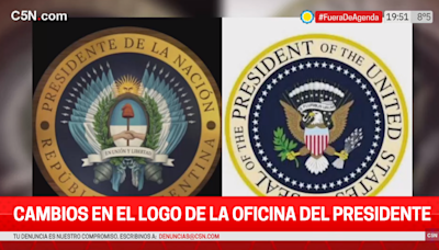 El nuevo logo del Gobierno: ¿igual al de Estados Unidos pero con la cara de Ramiro Marra?