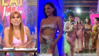 Magaly Medina se burla del look de Paula Arias y Cielo Torres en Premios Heat: “Las vistió su peor enemiga”