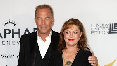 Kevin Costner reunites with Bull Durham co-star Susan Sarandon at gala