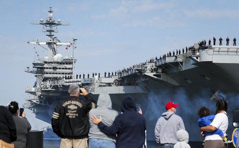 USS George Washington aircraft carrier leaves Norfolk to begin new chapter in Japan