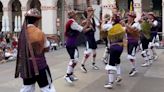 Dances, talento y color completan el Festival Folclórico Castillo de Montearagón