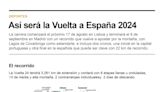 La montaña, con 9 finales en alto, y una crono final en Madrid, claves en la Vuelta 2024