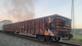 Railroad car caught fire in Northumberland County