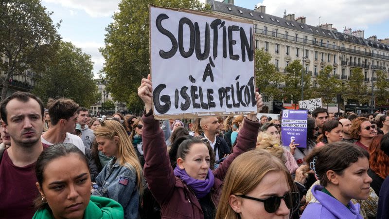 Hundreds gather in France in support of Giselle Pelicot and all rape victims | CNN