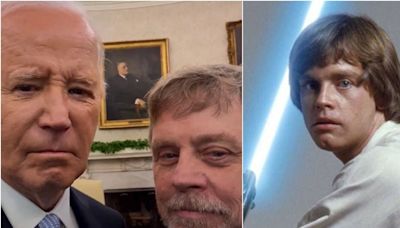 “¿Puedo llamarlo Joe-B-Wan Kenobi?”: Mark Hamill visitó a Joe Biden y le tiró la talla en el día de Star Wars