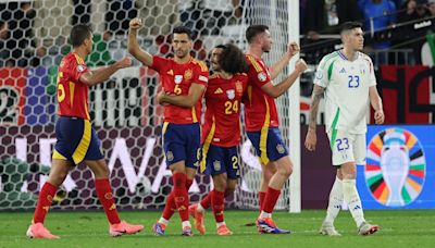 Own-goal enough to see Spain ease past outclassed Italy