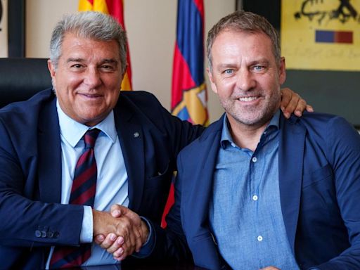 Laporta confirma la presentación de Flick y lamenta las lesiones de Pedri y Araujo