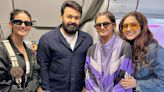 PIC: Sisters Shakti, Neeti and Mukti meet superstar Mohanlal on flight: 'All the MOHANS please stand up'