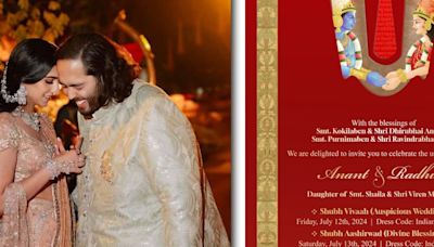 Anant Ambani-Radhika Merchant save-the-date card is out, wedding in Mumbai on July 12: report