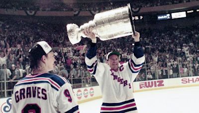 Fan Displays Iconic Vintage Newspaper From 1994 Playoffs at Rangers-Panthers Game 6