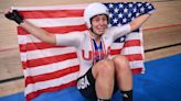 Jennifer Valente follows historic Olympic cycling gold with world title in omnium