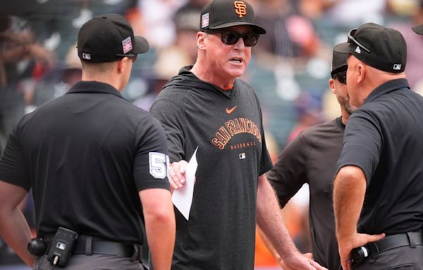 SF Giants manager Bob Melvin ejected before first pitch of game vs. Rockies