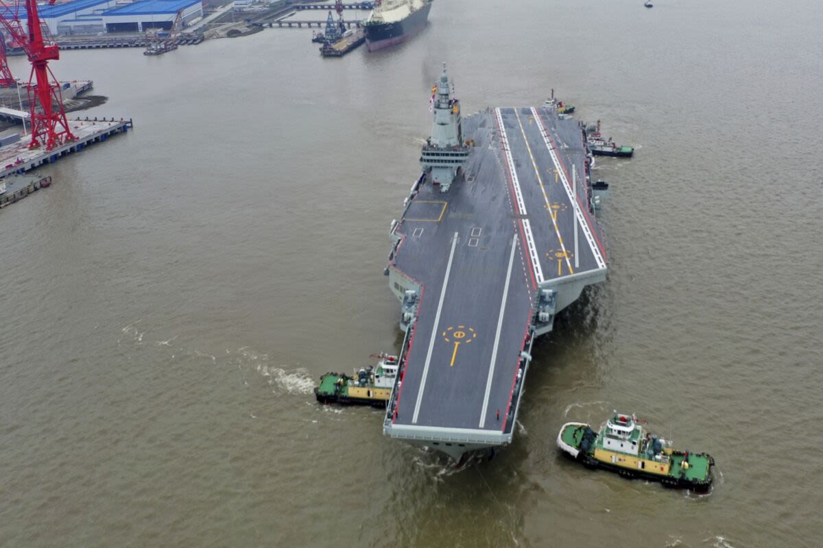 China’s Biggest Aircraft Carrier Starts Trial in Show of Power