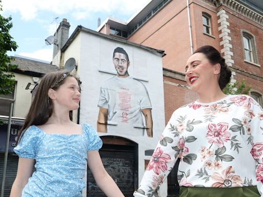 Mural dedicated to young north Belfast man who died suddenly