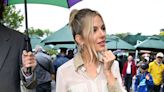 Sienna Miller opts for the nation's favourite pattern at Wimbledon