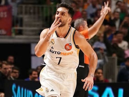 Facundo Campazzo se tiró tres veces al piso cuando faltaban menos de 30 segundos... y Real Madrid ganaba por 13 puntos