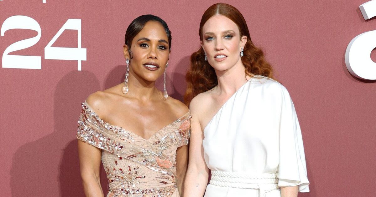 Alex Scott and Jess Glynne pack on the PDA as they make red-carpet debut