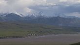 Foraker Fire burning in Denali National Park