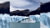El sorprendente momento en que un iceberg emerge desde el agua en la Patagonia argentina - La Tercera