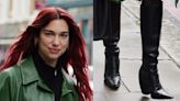 Dua Lipa Gets Sharp in Pointy Jeffrey Campbell Leather Boots in London