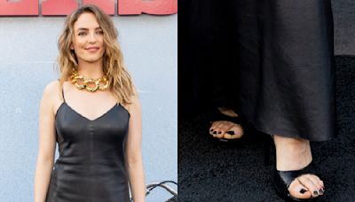 Jodie Comer Dons Daring Leather Dress With Matching Sky-High Pumps for ‘The Bikeriders’ Premiere