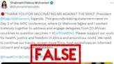 Kenyan doctor spreads harmful disinformation about the WHO, vaccines and infertility