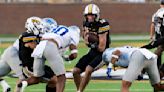 Cook throws for 2 TDs, runs for another to help Missouri beat Middle Tennessee 23-19