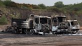 Fire that destroyed lorries deliberate, police say
