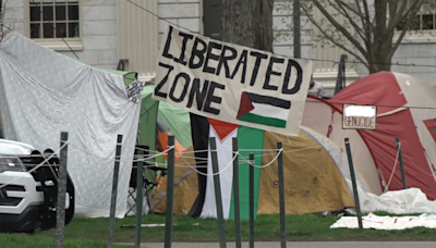 Israeli, American flag display vandalized at Harvard University