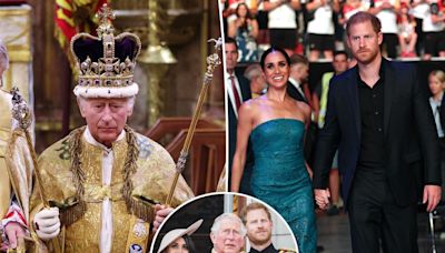 Prince Harry and Meghan Markle ‘ruined’ Charles’ first year as King by ‘cashing in’ on royal name: expert