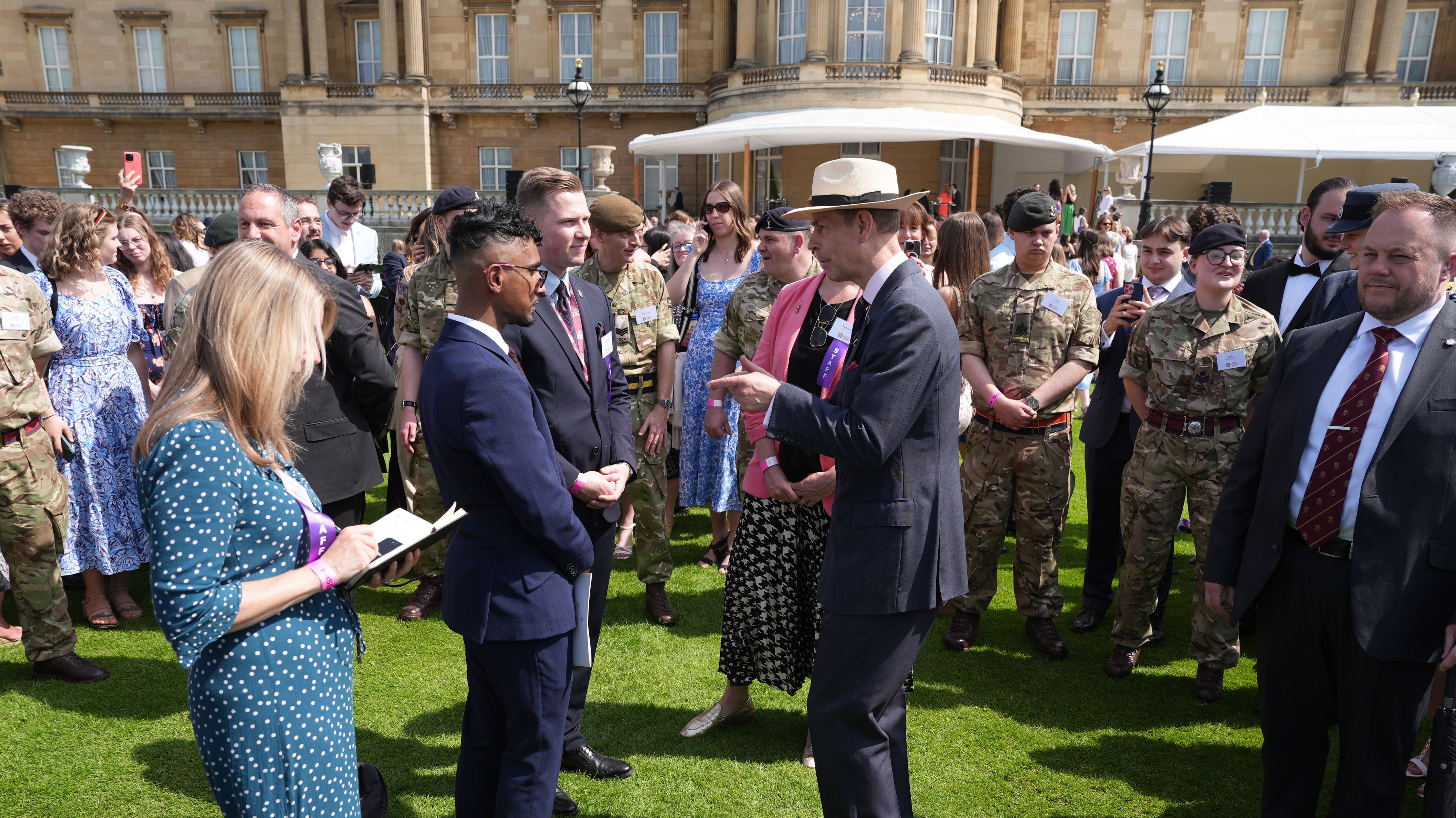 Edward hails gold Duke of Edinburgh’s Award winners at palace celebration