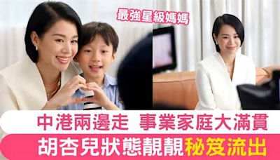 胡杏兒一拖三個囝囝＋為事業衝刺 家庭事業完美管理大師