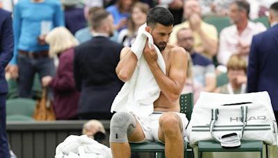 Djokovic se la jugó con su rodillera en Wimbledon: "Hablé con la presidenta"