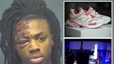 Suspect seen battered in mugshot after botched attempt to rob Balenciaga shoes at gunpoint