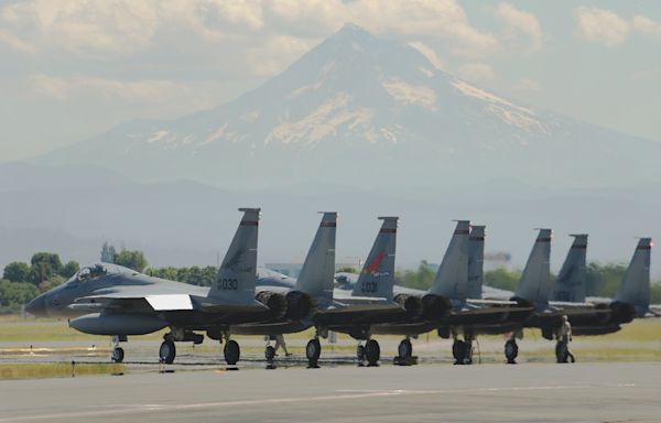 That loud noise over Portland and other nearby cities? It’s probably an F-15 flyover