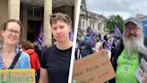 Birmingham protesters make demand to new Labour government saying 'going to fall apart'