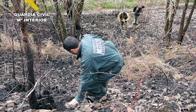 La Guardia Civil detiene al presunto autor de un incendio forestal que afectó a 200 hectáreas de monte en Vega de Pas en 2023