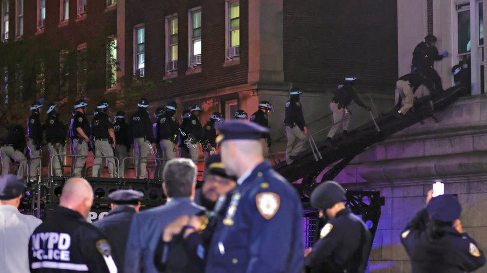 NYC police raid Columbia University building occupied by Gaza protesters