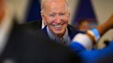 ‘Busy right now.’ Joe Biden jabs Donald Trump over hush-money trial while courting union voters