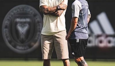 El posteo de Beckham presumiendo a Messi en la práctica del Inter Miami