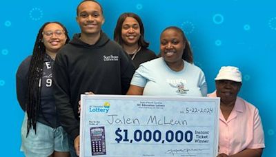 18-year-old wins $1M lottery prize after his sister bought a $10 scratch-off ticket