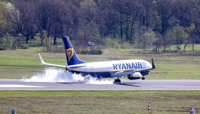 Ryanair shares tumble 17.2% as budget airline reports 46% fall in quarterly profit, sees lower fares