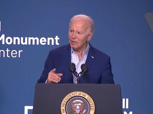 President Biden visits Stonewall National Monument Visitor Center ahead of Pride weekend