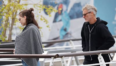 Joaquin Phoenix and Rooney Mara depart from Venice Marco Polo Airport