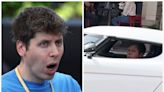 Sam Altman is seen driving a car that can cost $5 million. Everyone is thanking him for helping them pass their tests.