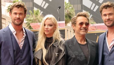 Robert Downey Jr. Represents Avengers at Chris Hemsworth’s Walk of Fame Star Ceremony, Playfully Drags Costar