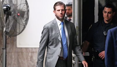 Trump’s Son Eric Whines Online After Staring Down Stormy Daniels