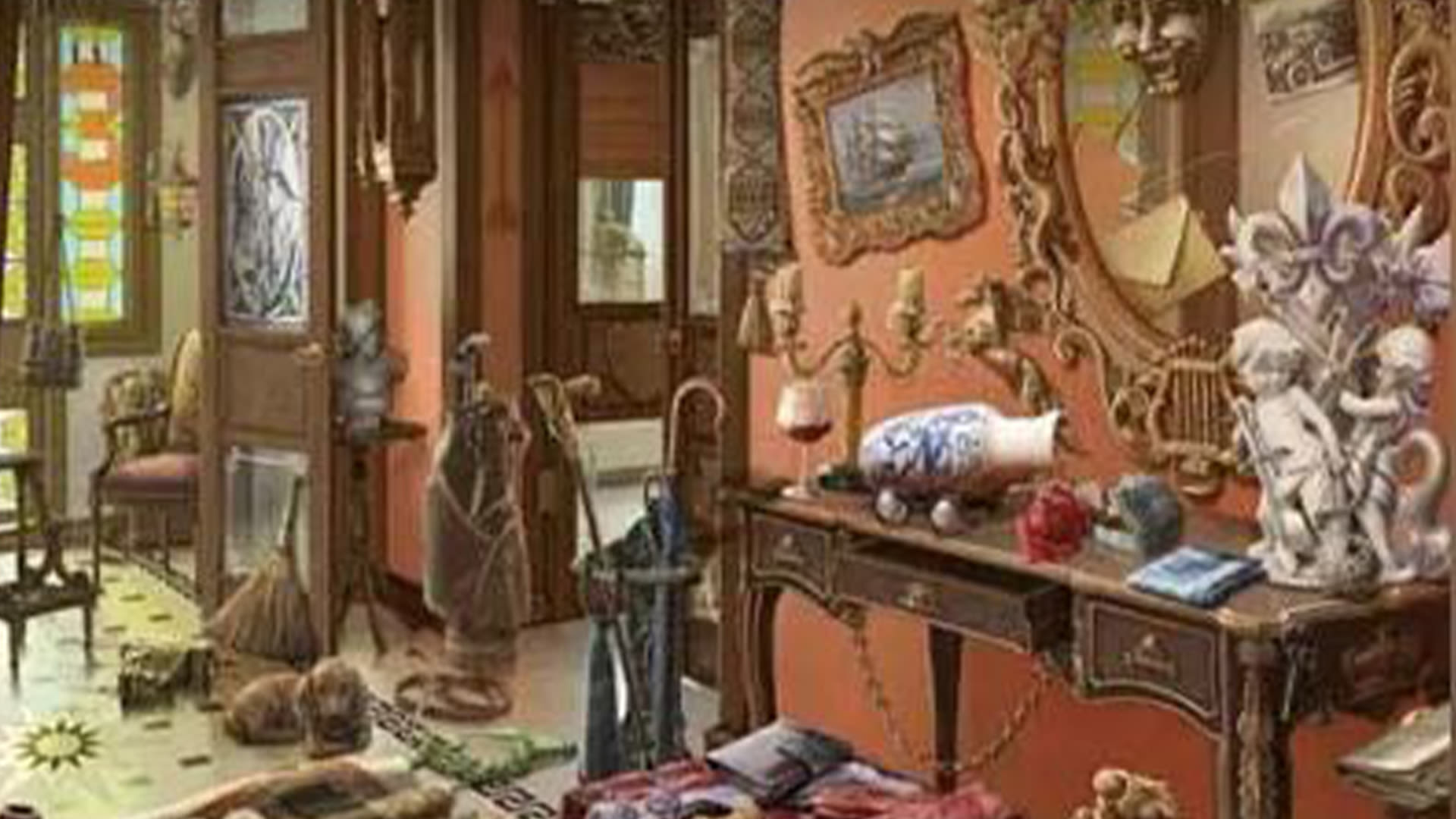 Everyone sees the mirror & the vase but can you spot the hidden cat in 8 secs?